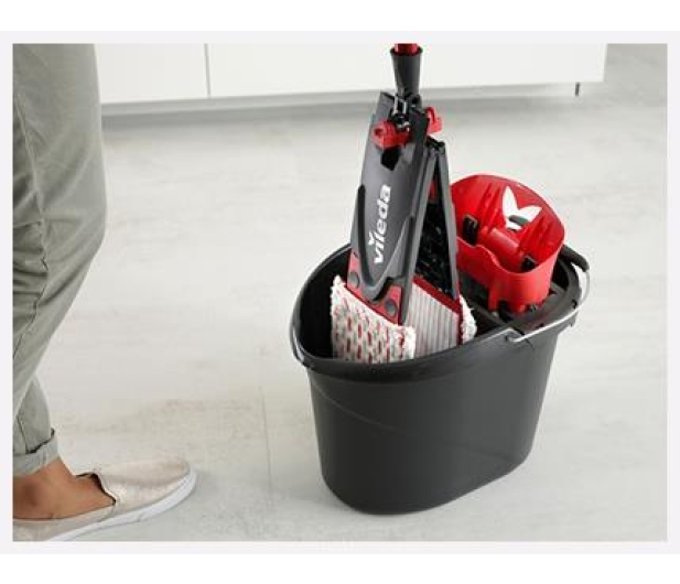 VILEDA Zestaw UltraMax BOX - mop płaski + wiadro - 393335 - zdjęcie 4